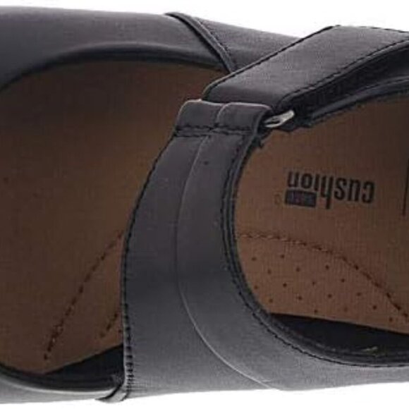 Women's Leather Pump Size 8.5 with Cushioned Ortholite Footbed & Chunky Heel - Picture 3 of 7